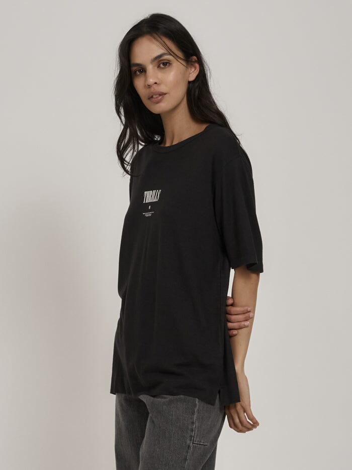 As You Are Hemp Box Fit Tee - Washed Black