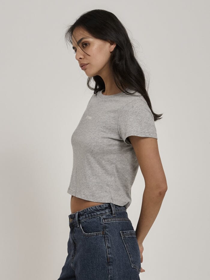 Minimal Thrills Mini Tee - Grey Marle