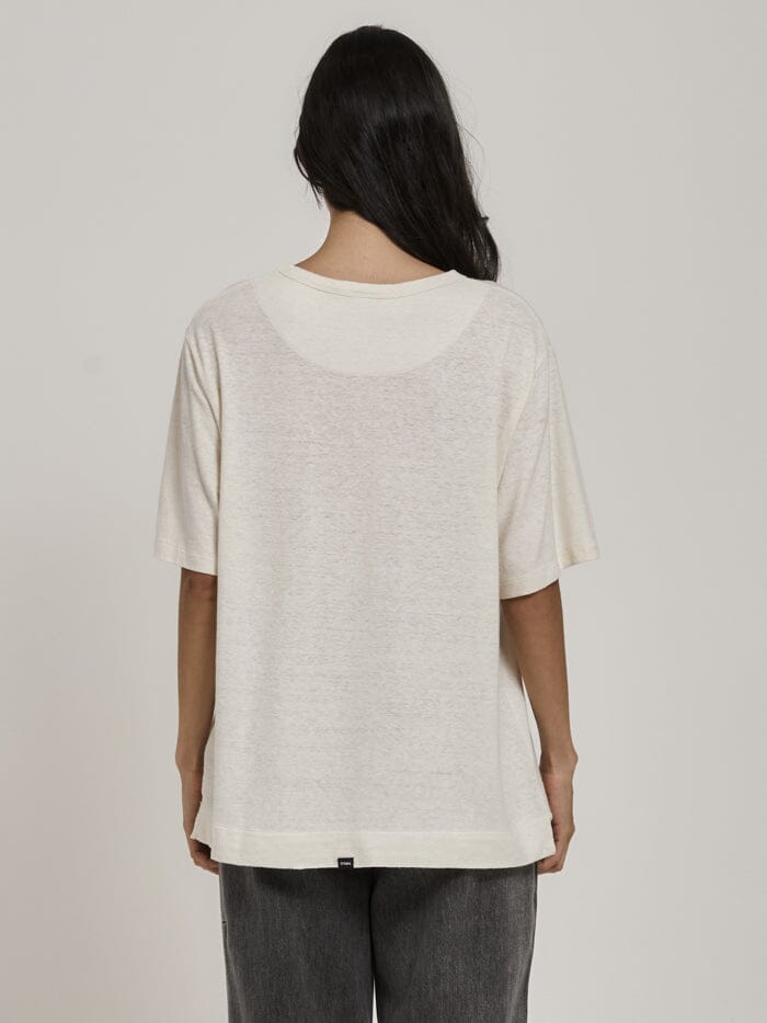 Thrills Pinch Hemp Box Fit Tee - Tofu