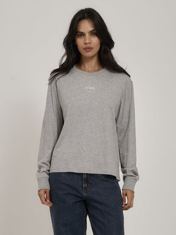 Minimal Thrills LS Tee - Grey Marle