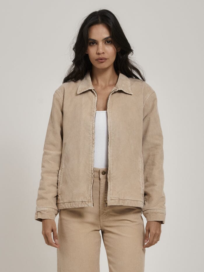 Cord beige jacket hotsell