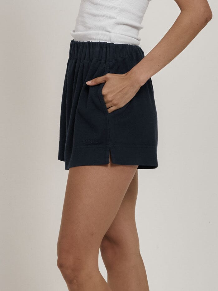 Hemp Mid Rise Short - Petrol