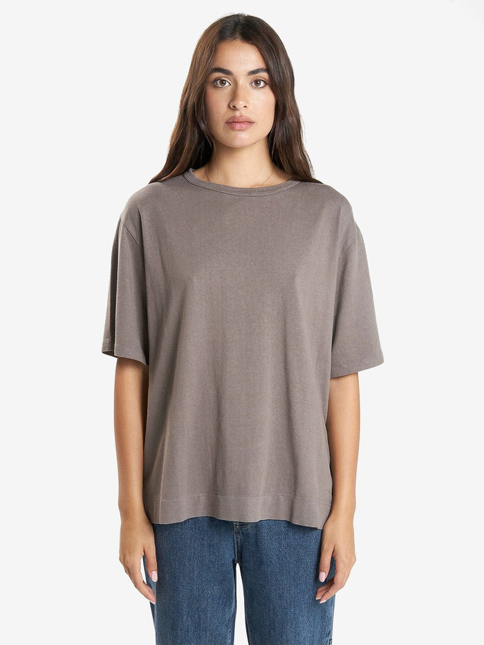 Hemp Box Tee - Light Canteen 4