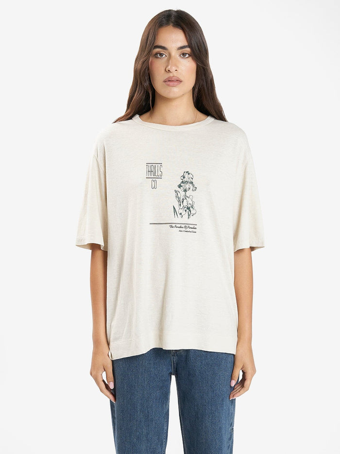 Paradox Gardens Hemp Box Tee - Soft Tan 4