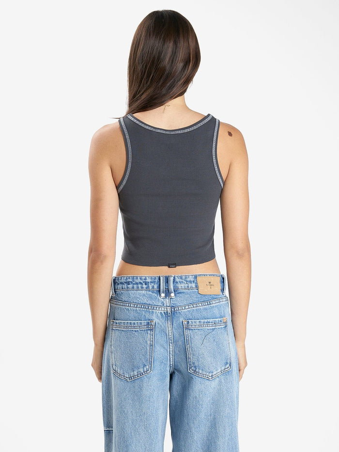 Thrills Workwear Cali Tank - Dark Charcoal 4