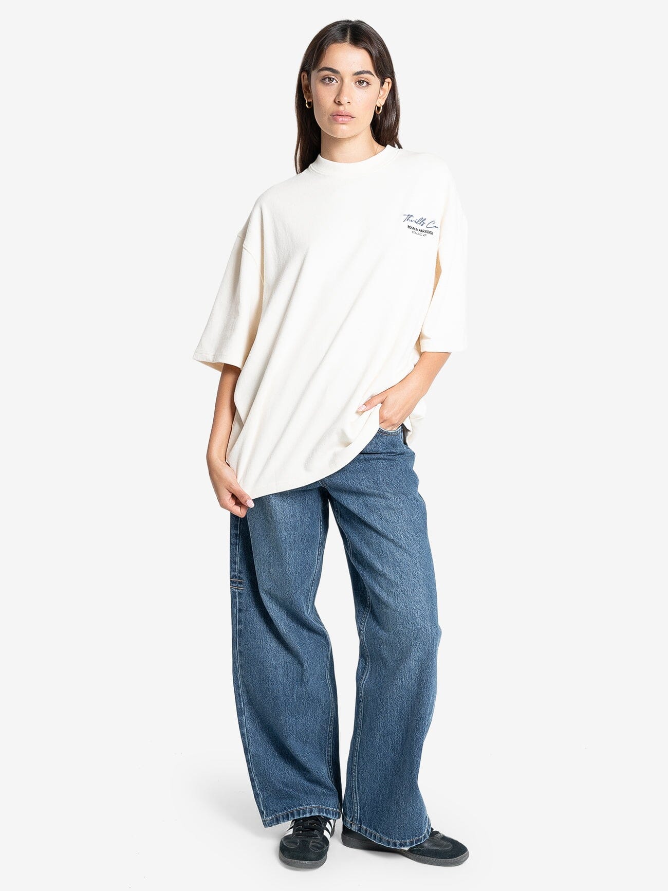 Signature Oversized Tee - Heritage White 4