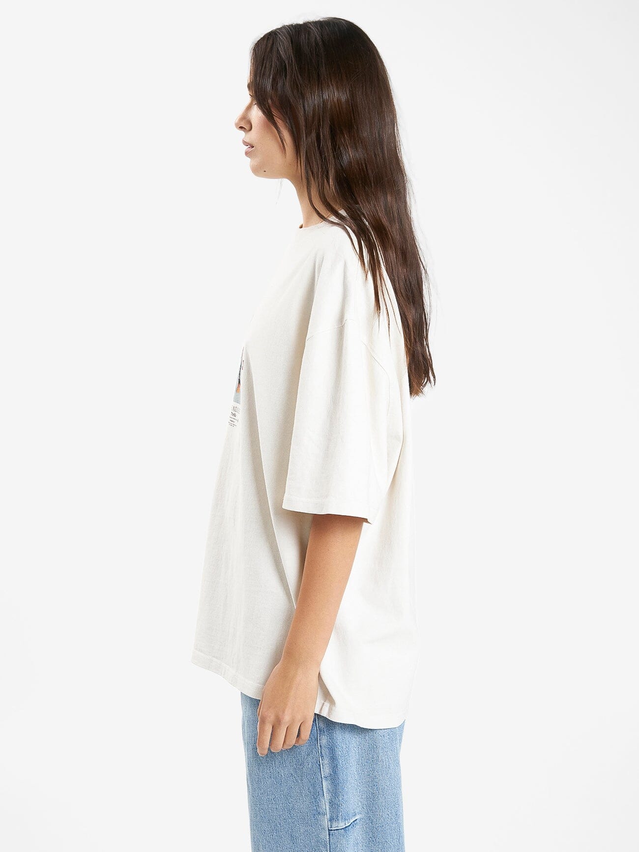 Reality Check Oversized Tee - Heritage White 4