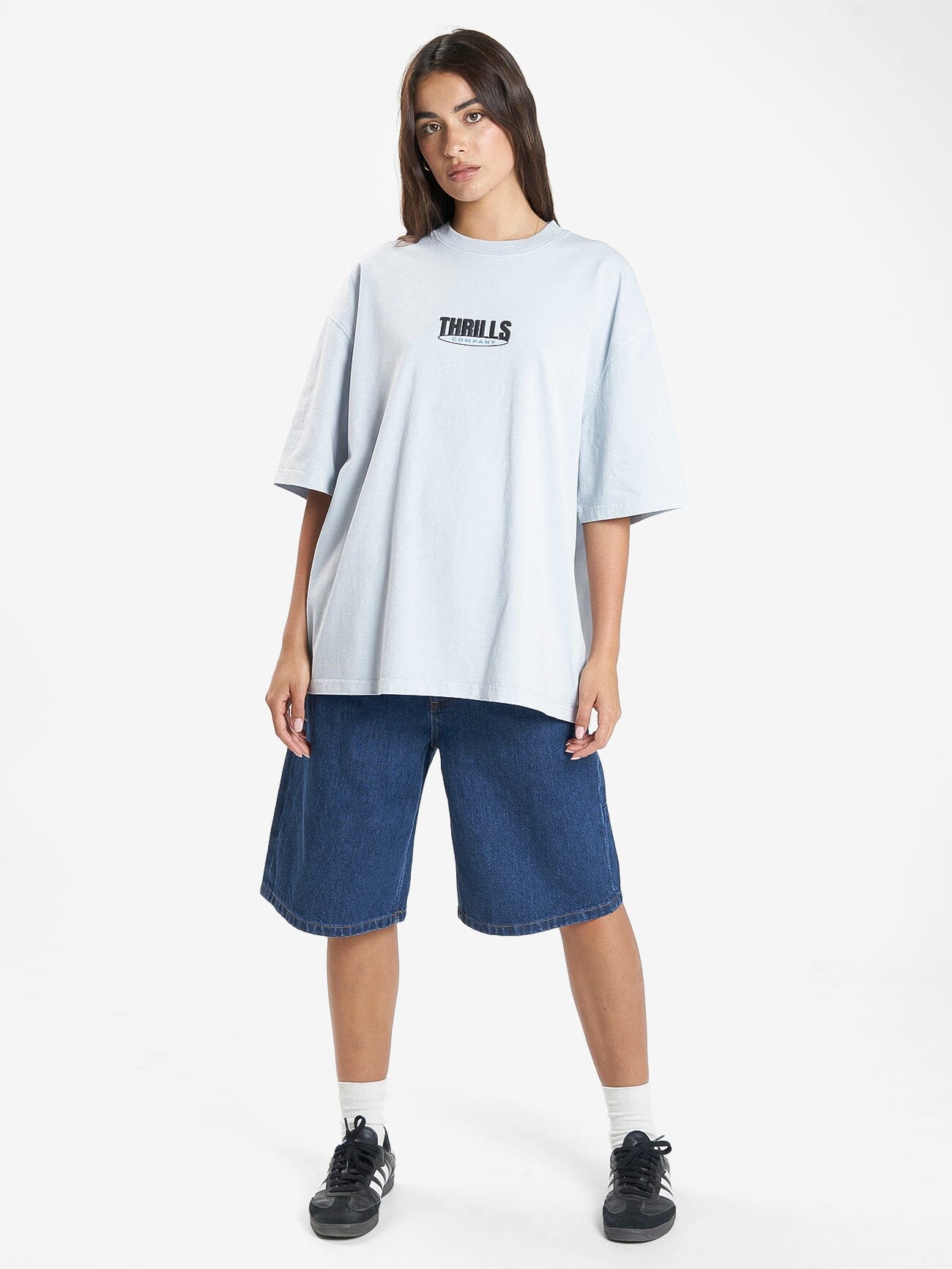 Shelter Reality Oversized Tee - Blue Illusion 4