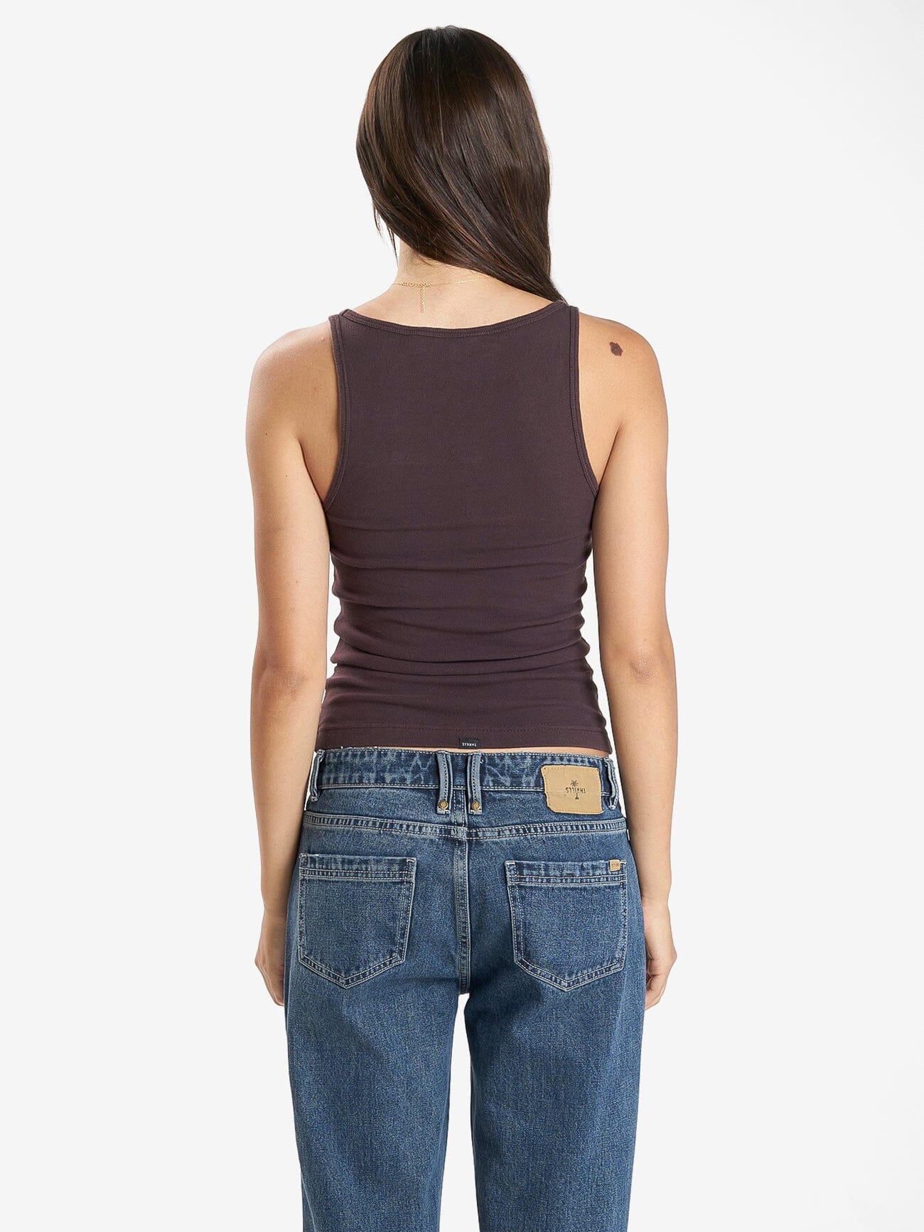 Minimal Thrills Scoop Tank - Deep Plum 4