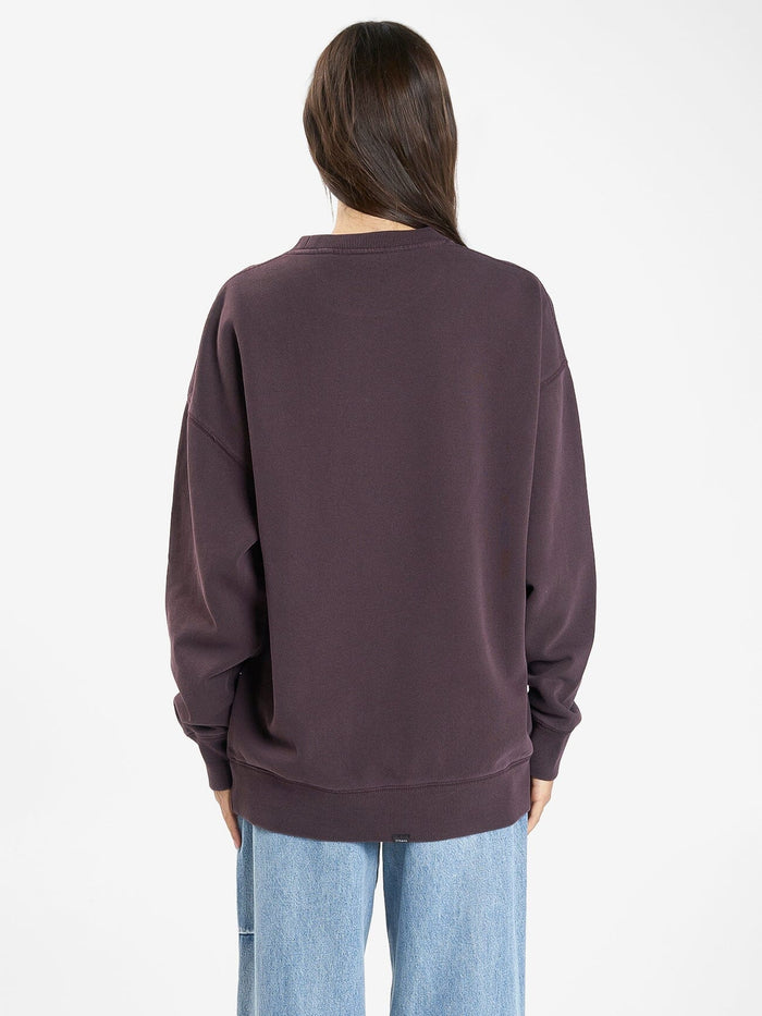 Minimal Thrills Slouch Crew - Deep Plum 4