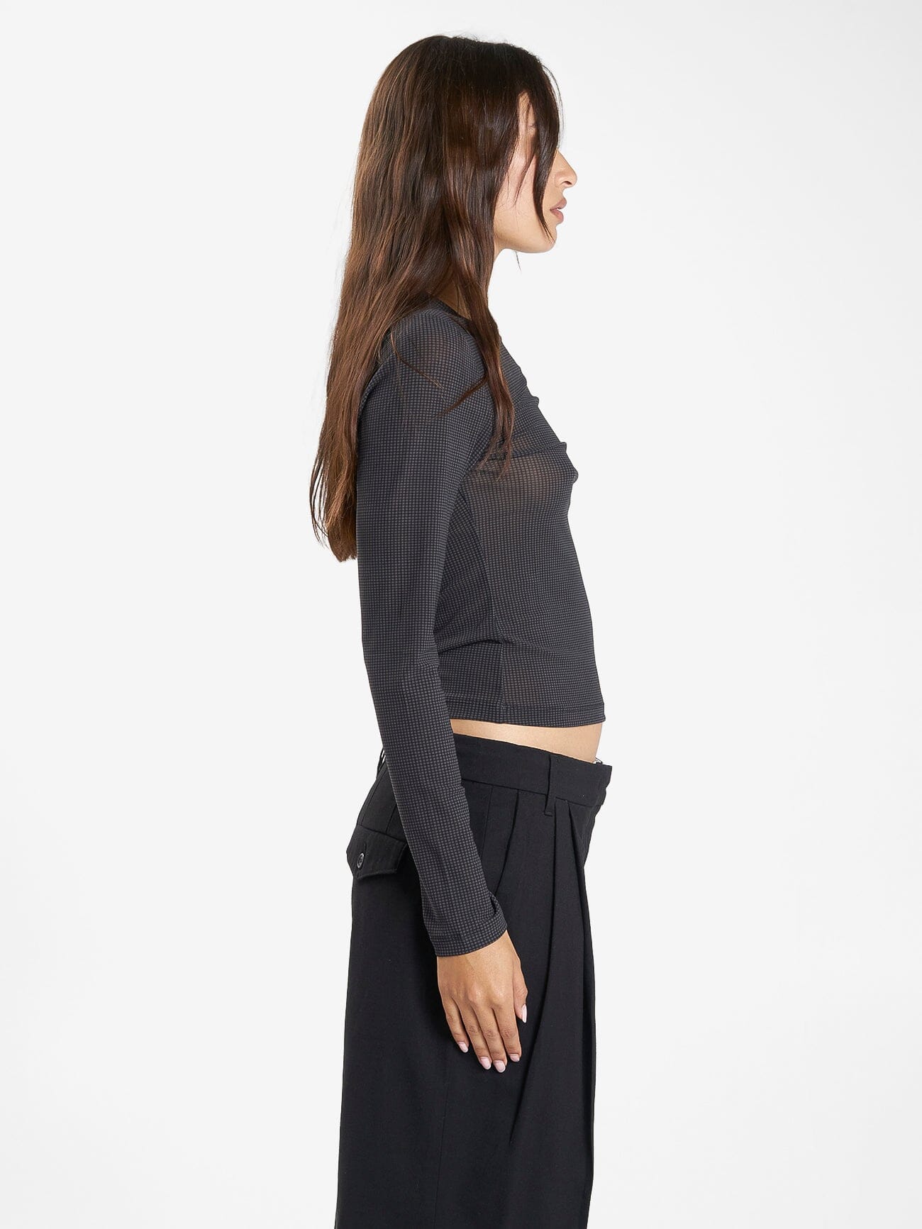 Nano Mesh Top - Dark Charcoal 4