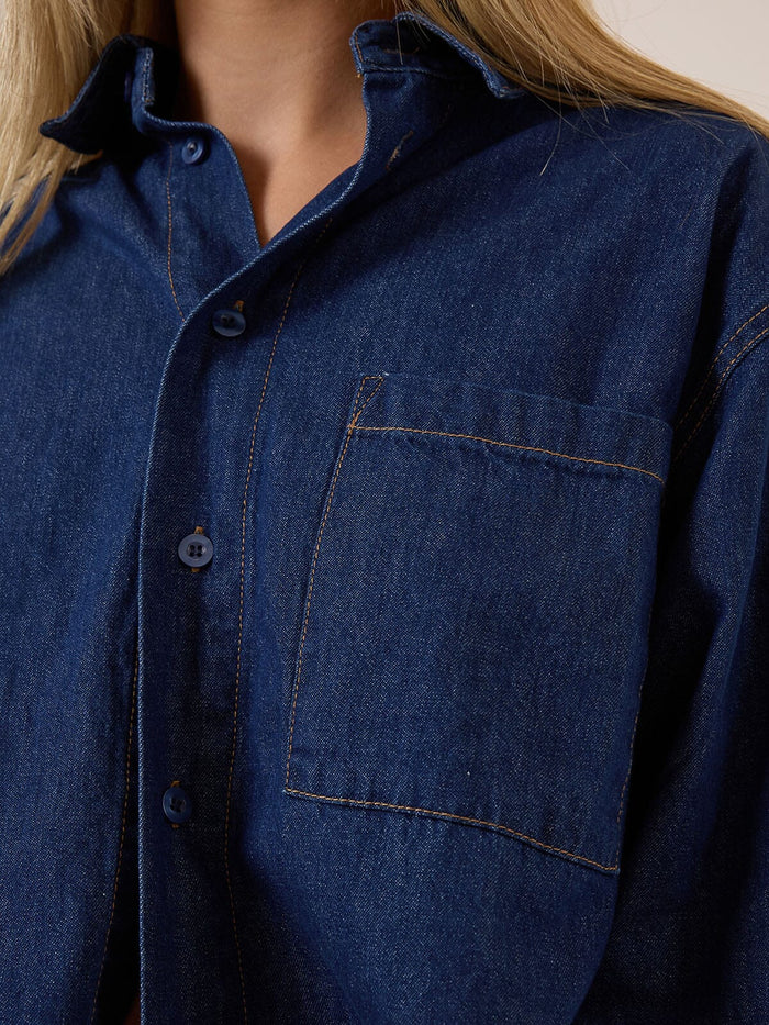 Austin Denim Shirt - Double Indigo Rinse 4