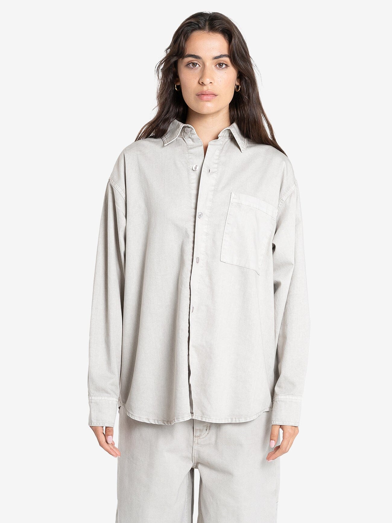 Austin Denim Shirt - Oyster Grey 4