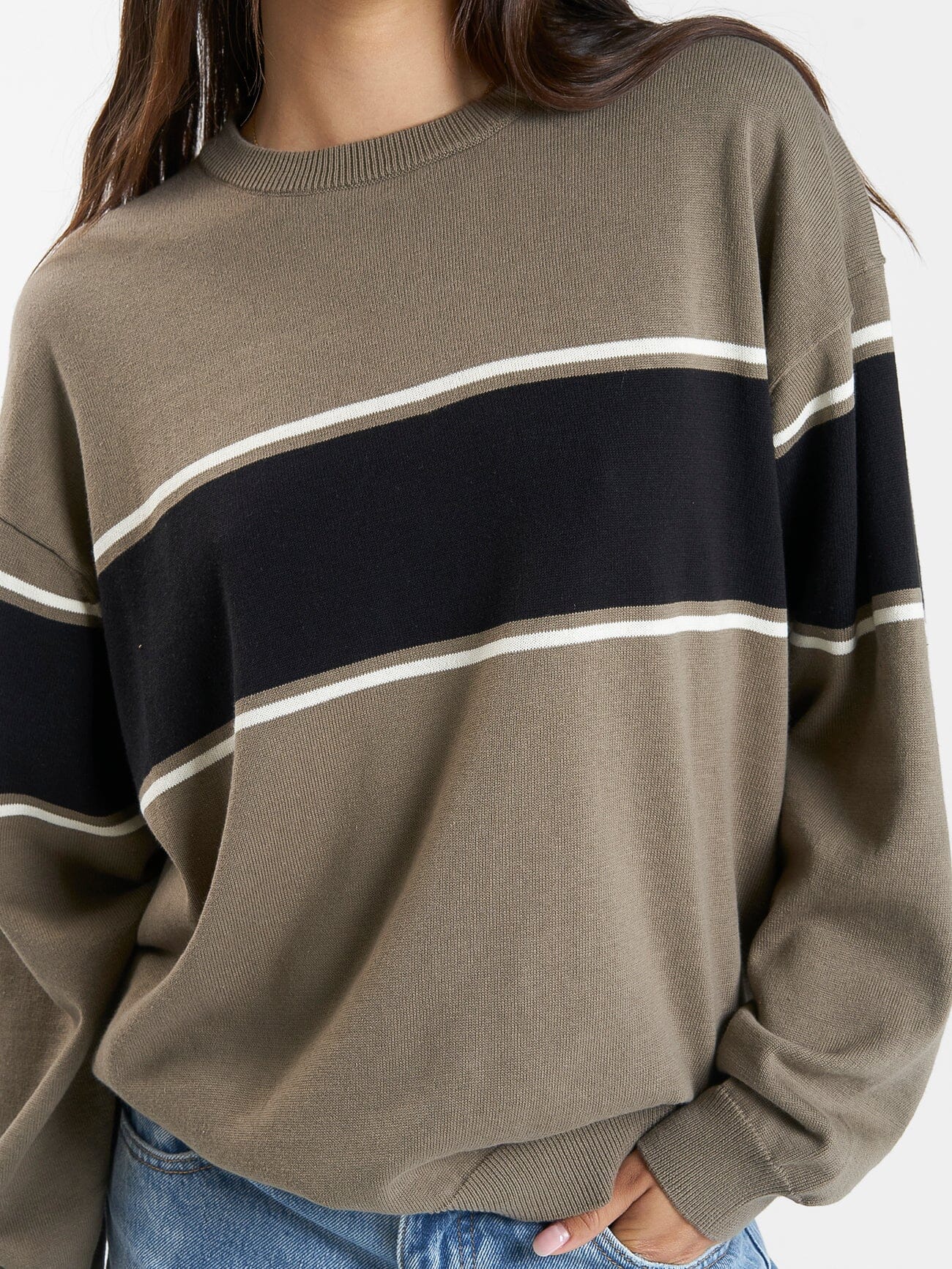 Emblem Slouch Knit - Canteen 4