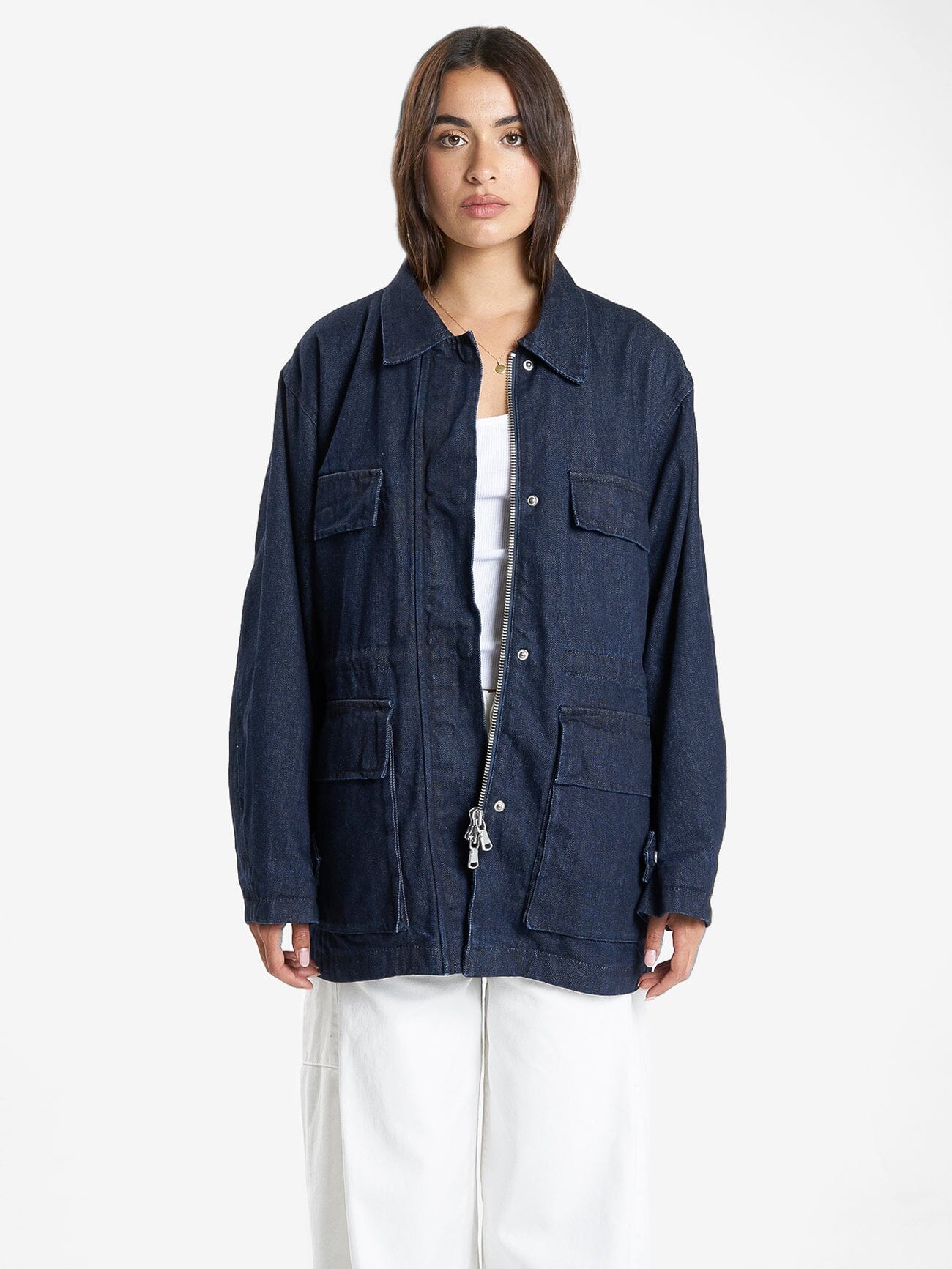 Canyon Oversized Denim Jacket - Raw Indigo | Thrills Co. | Thrills Co.