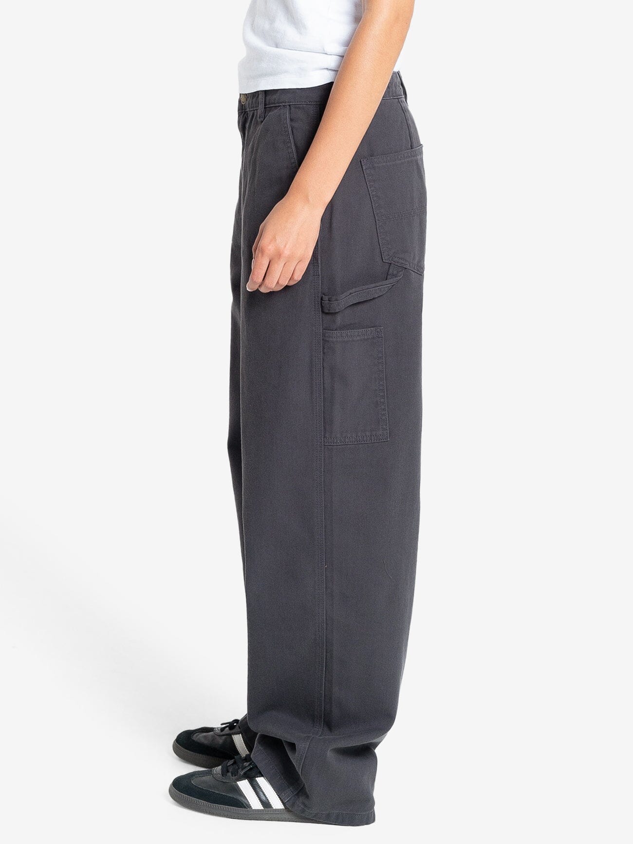 Slouch Carpenter Twill Pant - Dark Charcoal 4