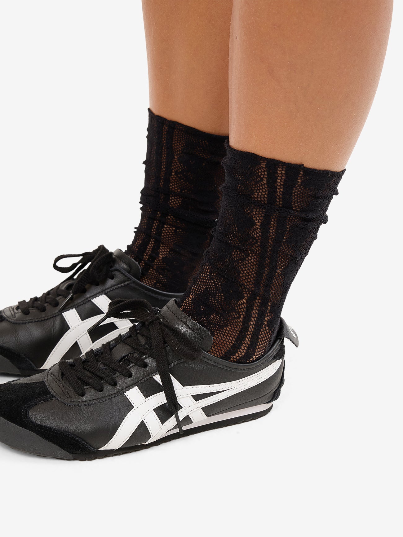 Thrills 2 Pack Lace Sock in White
