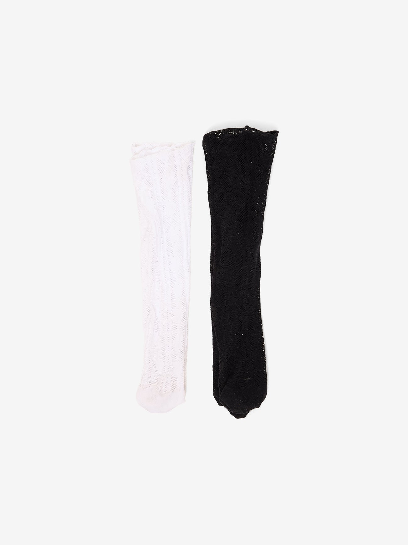 Thrills 2 Pack Lace Sock - White - Black