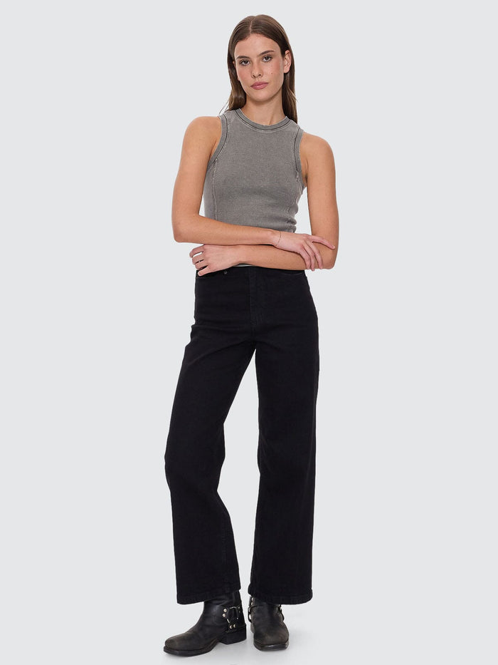 Hyperdrive Rib Curve Tank - Charcoal Rose 4