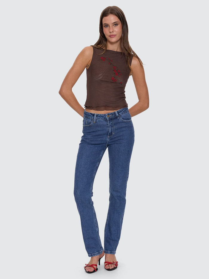 Buried In Thorns Mesh Tank - Java 4