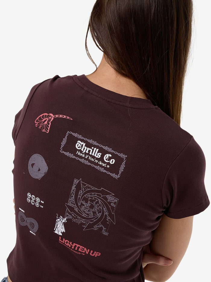 Lighten Up Mini Tee - Deep Plum 4