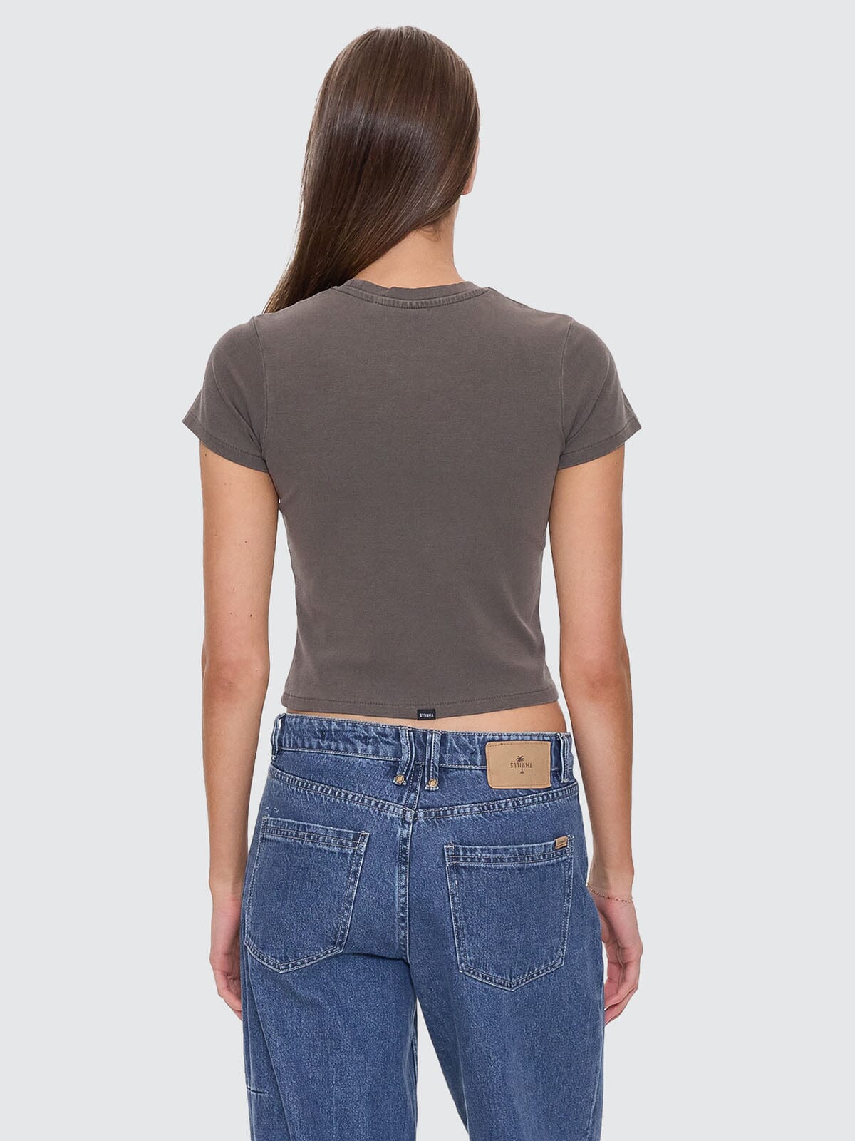 Bed Of Roses Mini Tee - Charcoal Rose 4