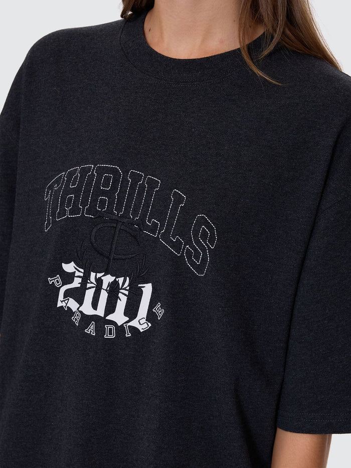 Legacy Oversized Tee - Black Marle 4