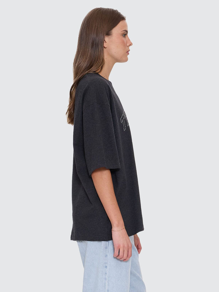 Legacy Oversized Tee - Black Marle 4