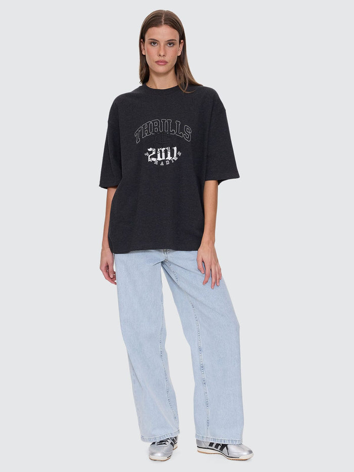 Legacy Oversized Tee - Black Marle 4