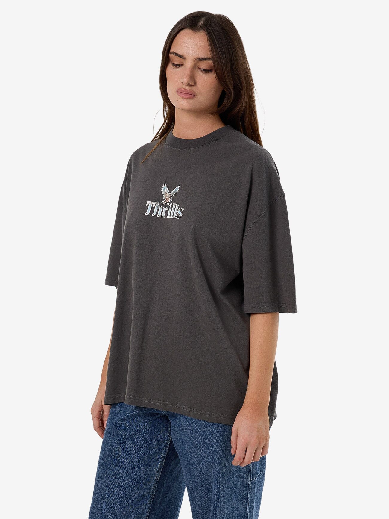 Strength And Glory Oversized Tee - Merch Black