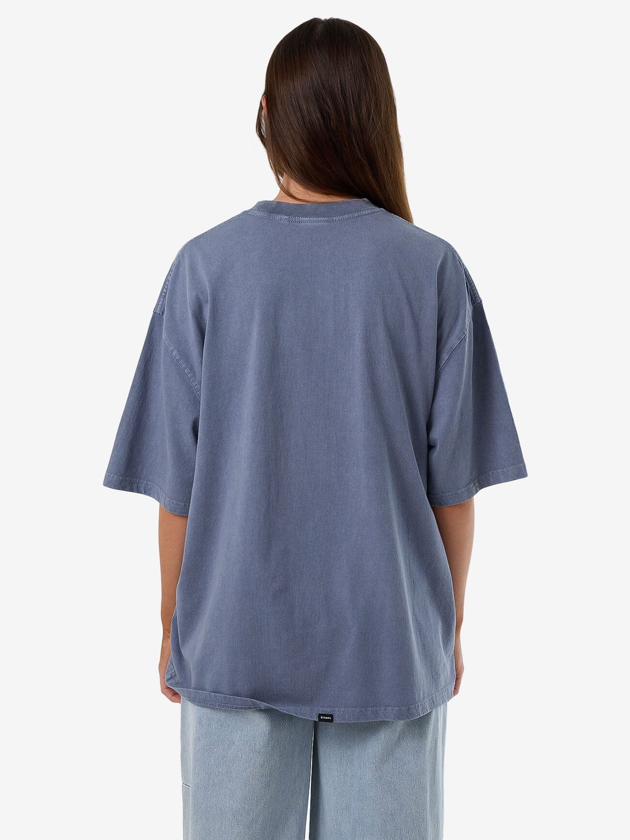 Fortune Favours Oversized Tee - Rustic Blue 4