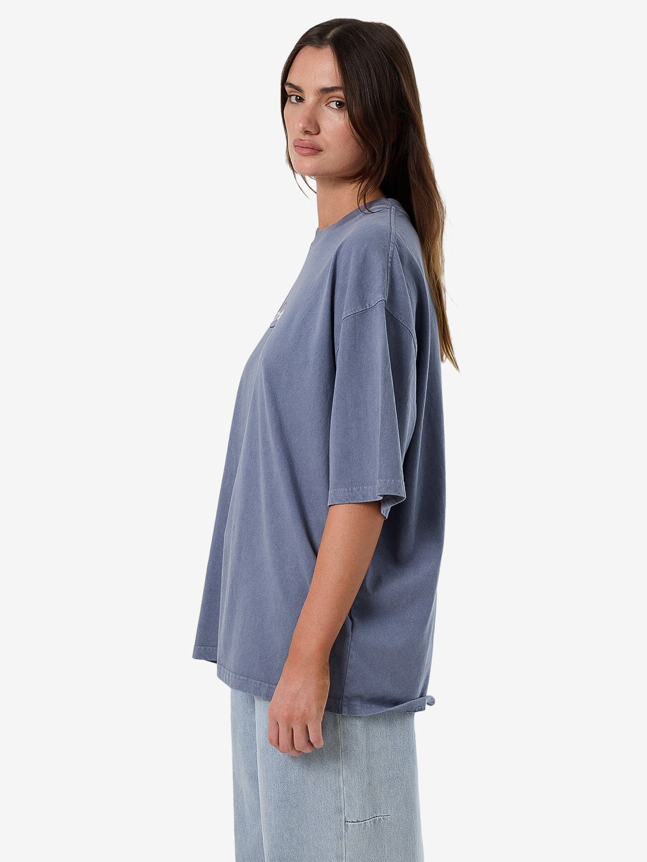 Fortune Favours Oversized Tee - Rustic Blue 4