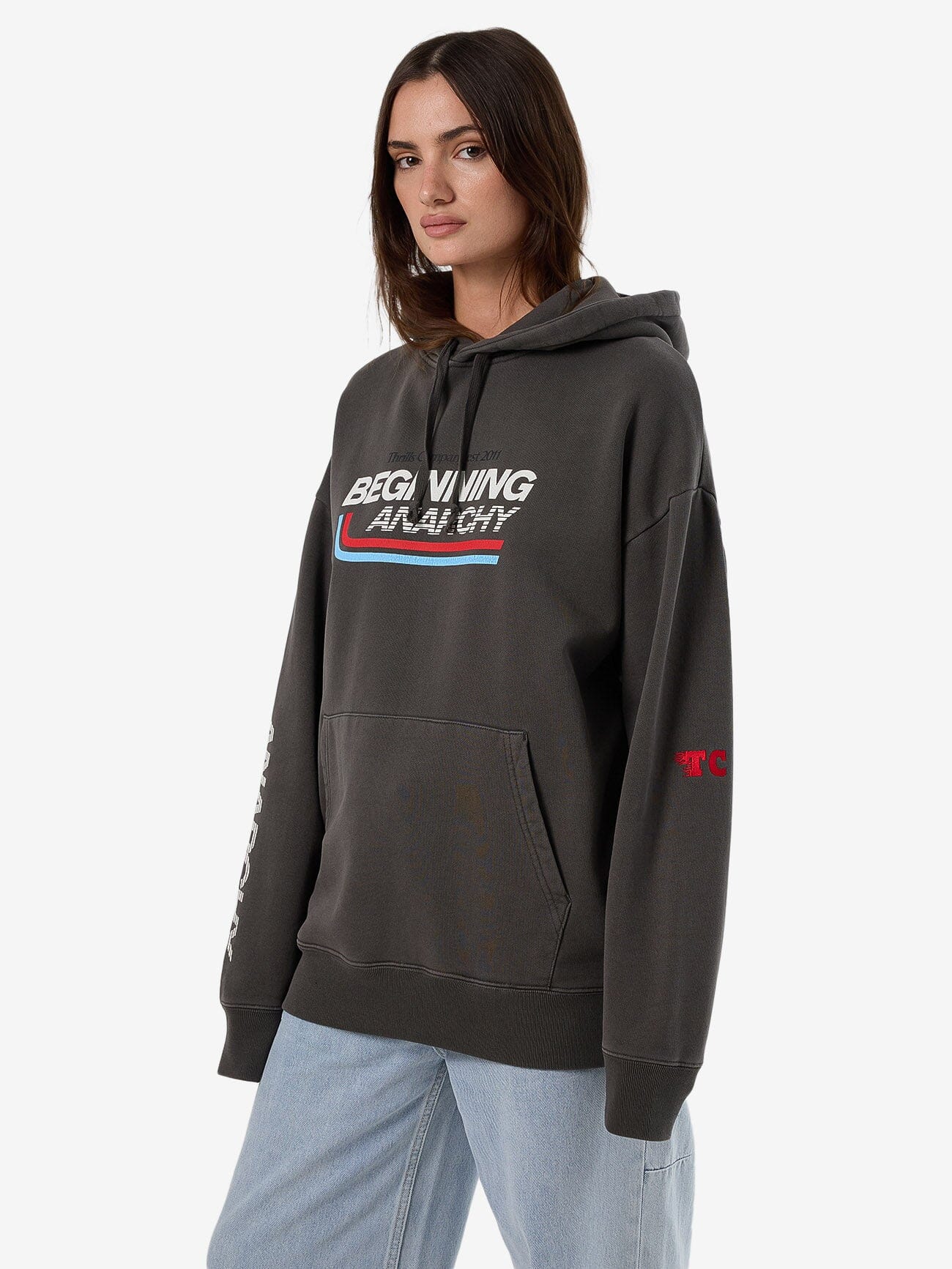 Beginning Anarchy Slouch Hood - Merch Black 4