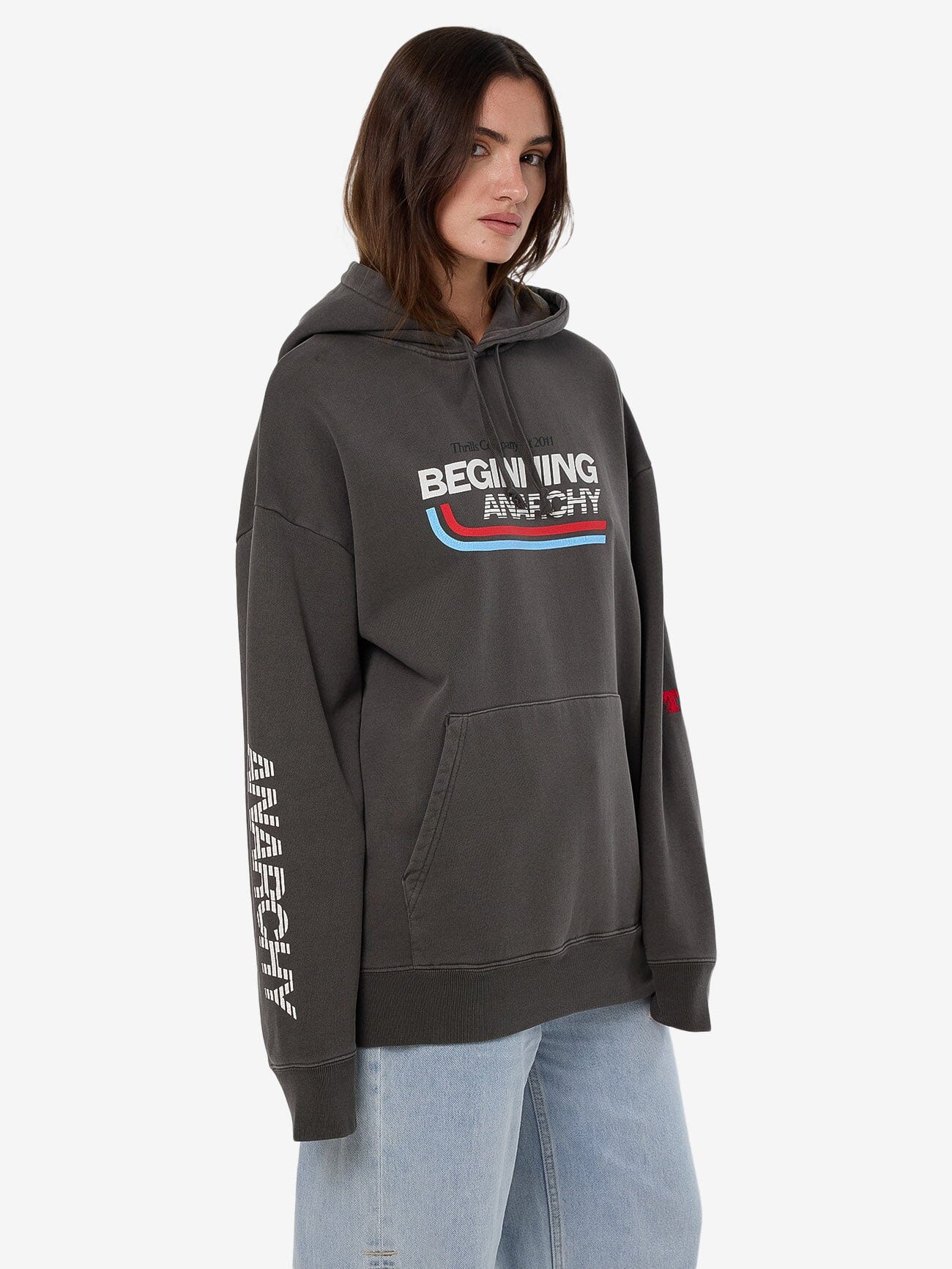 Beginning Anarchy Slouch Hood - Merch Black 4