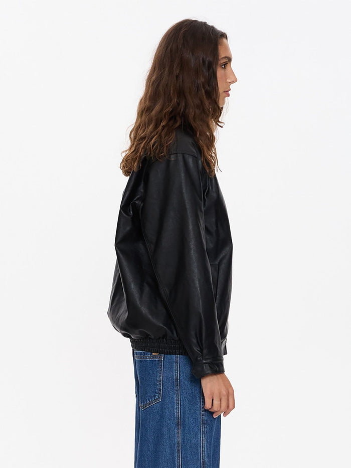 Miles Leather Jacket - Black 4