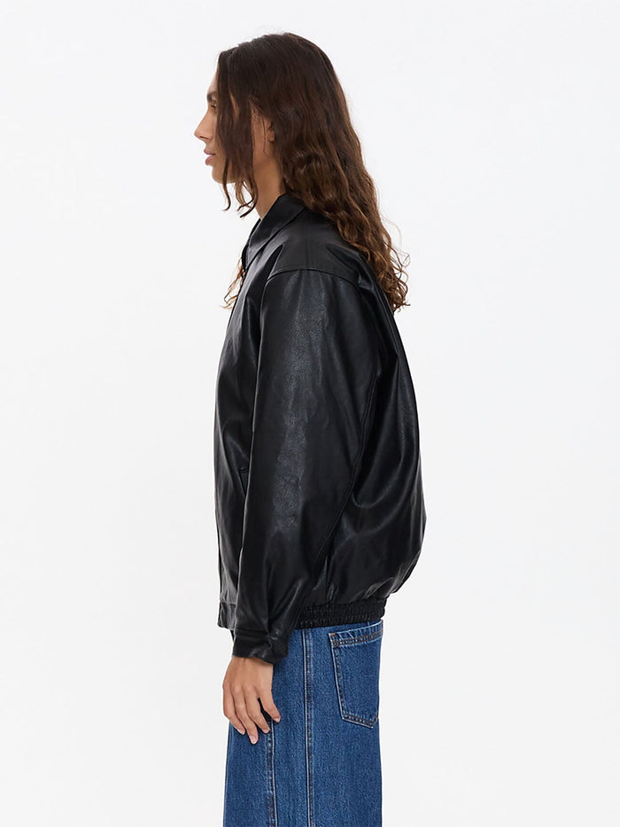 Miles Leather Jacket - Black 4