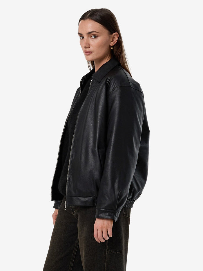 Miles Leather Jacket - Black 4