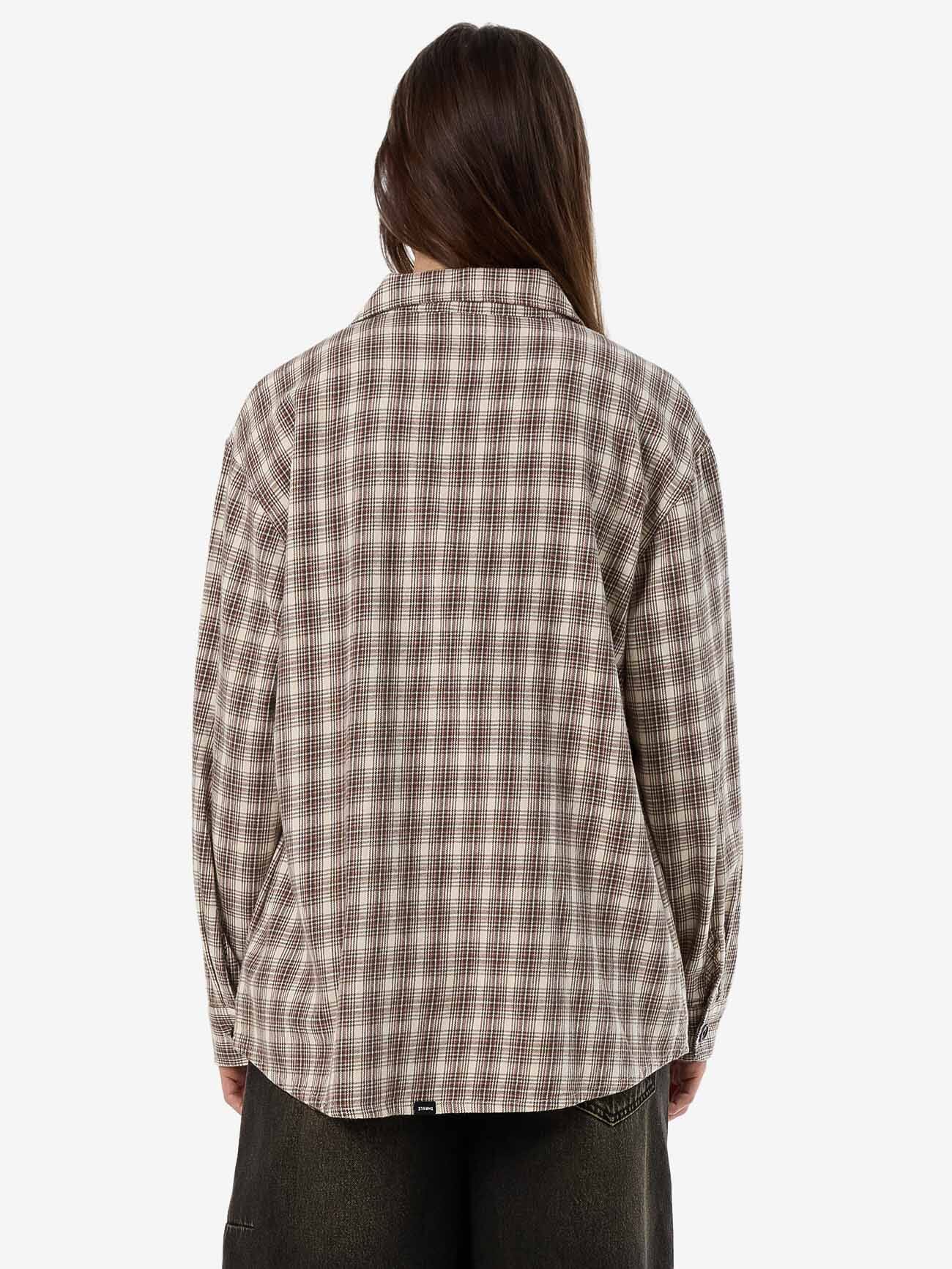 Adorned Check Over Shirt - Java 4