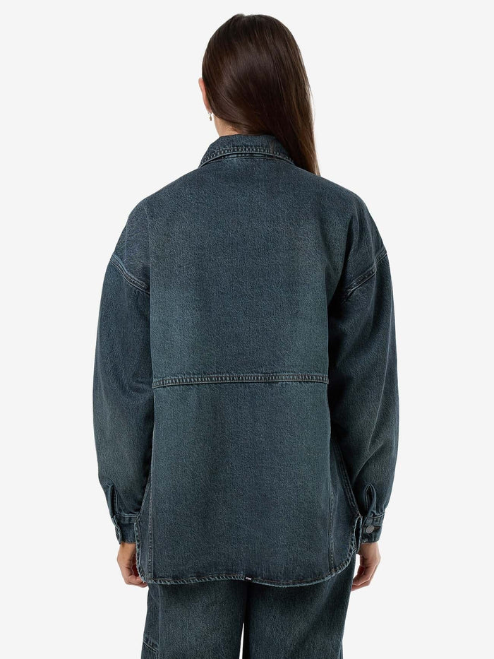 Spencer Denim Overshirt - Metal Blue 4