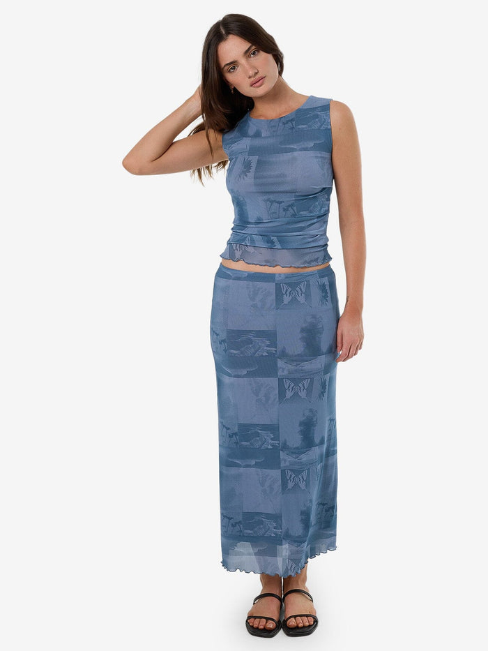 Eclipse Haze Mesh Tank - Storm Blue 4