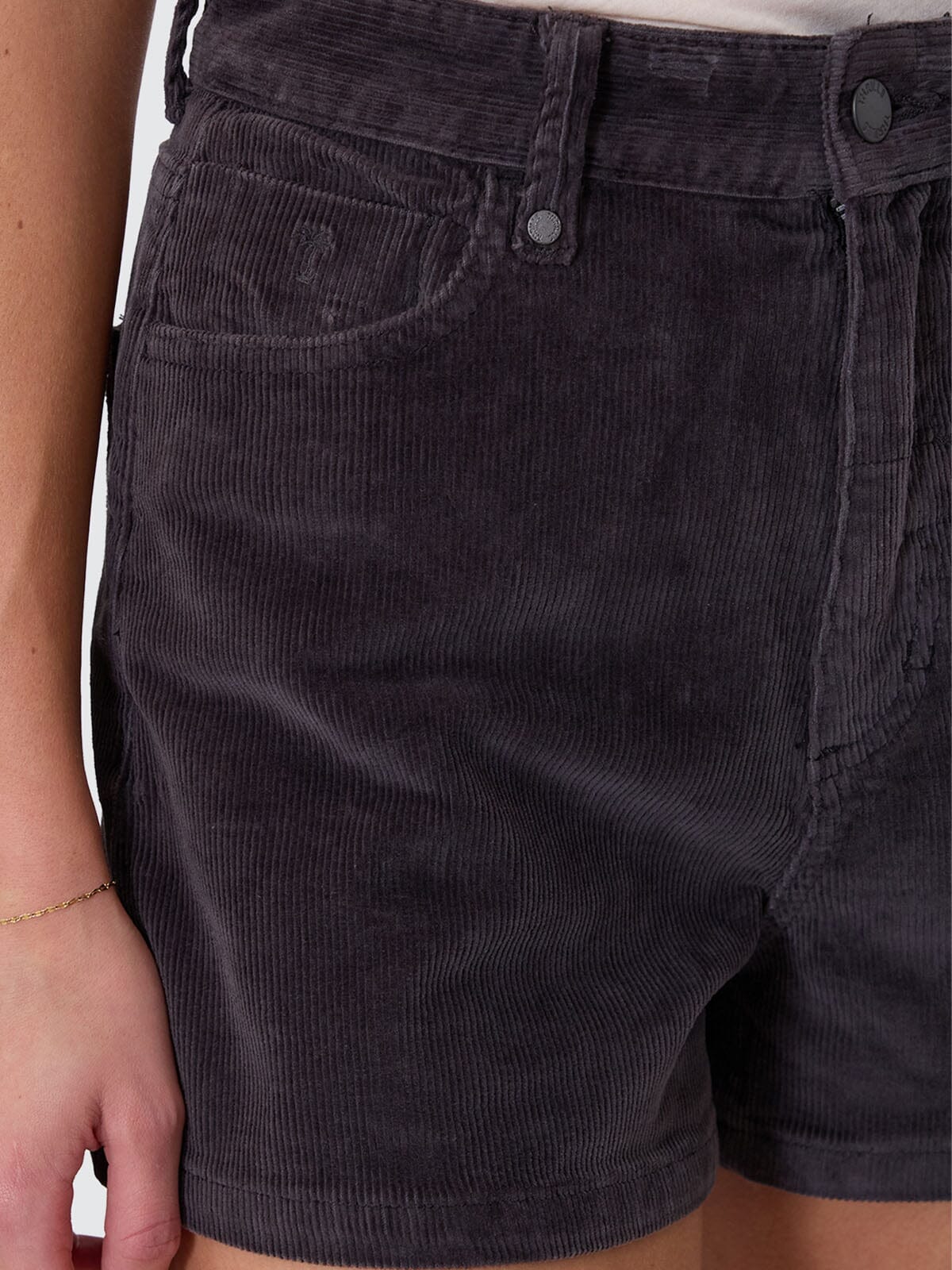 Erica Cord Short - Dark Charcoal 4