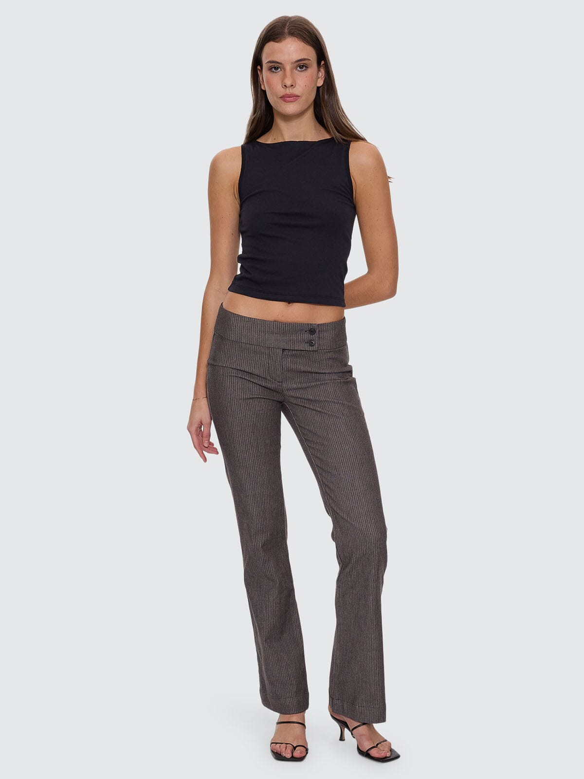 Ritual Stripe Pant - Carbon 4