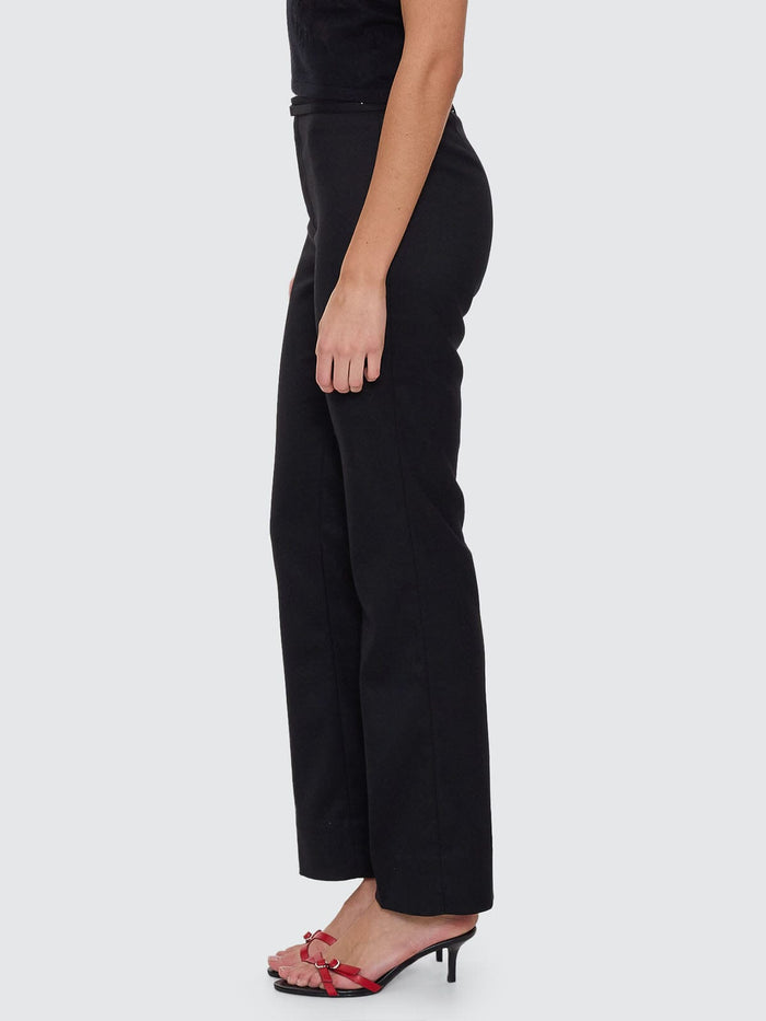 Sabine Belted Pant - Black 4