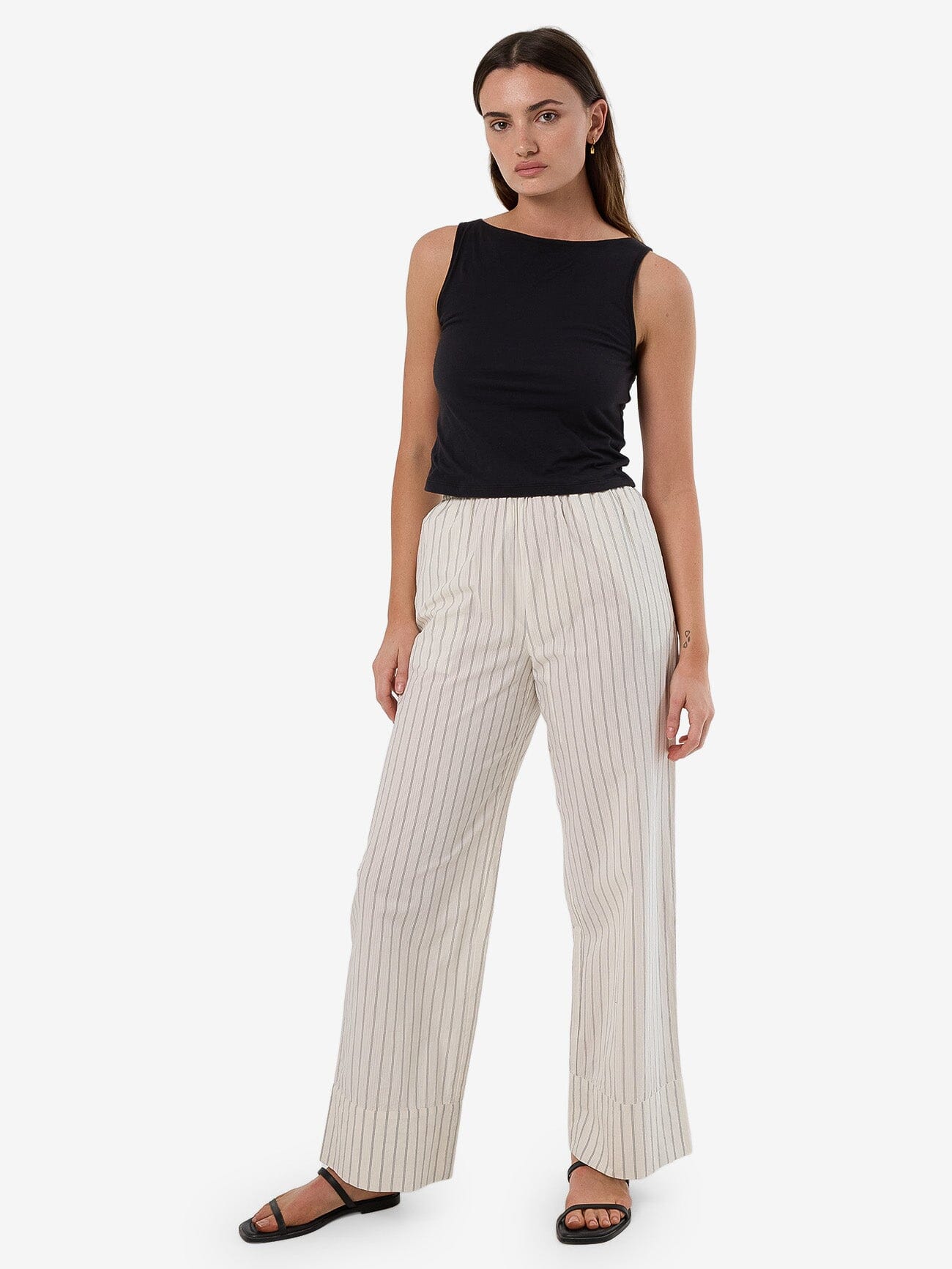 Unwind Stripe Pant - Off White 4