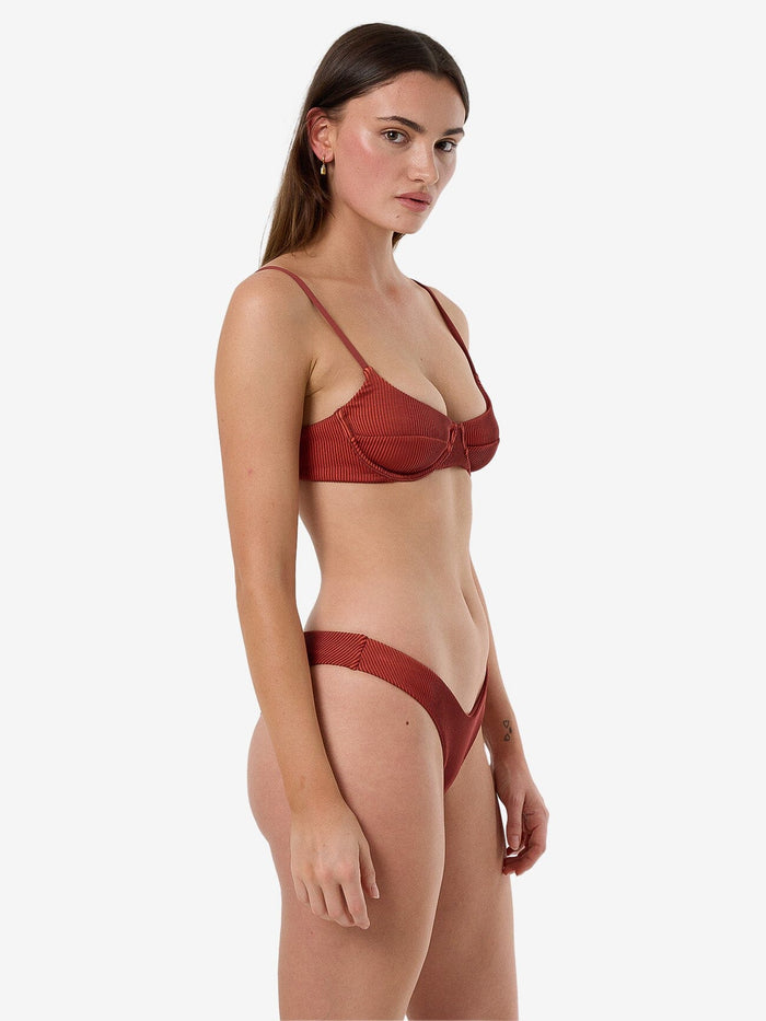 Alba Rib Underwire Bikini Top - Harissa 4