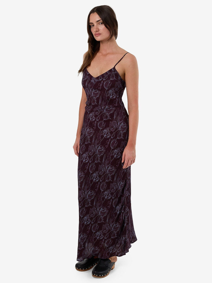 Oracle Floral Maxi Dress - Deep Plum 4