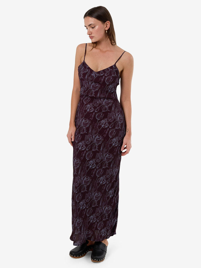 Oracle Floral Maxi Dress - Deep Plum 4