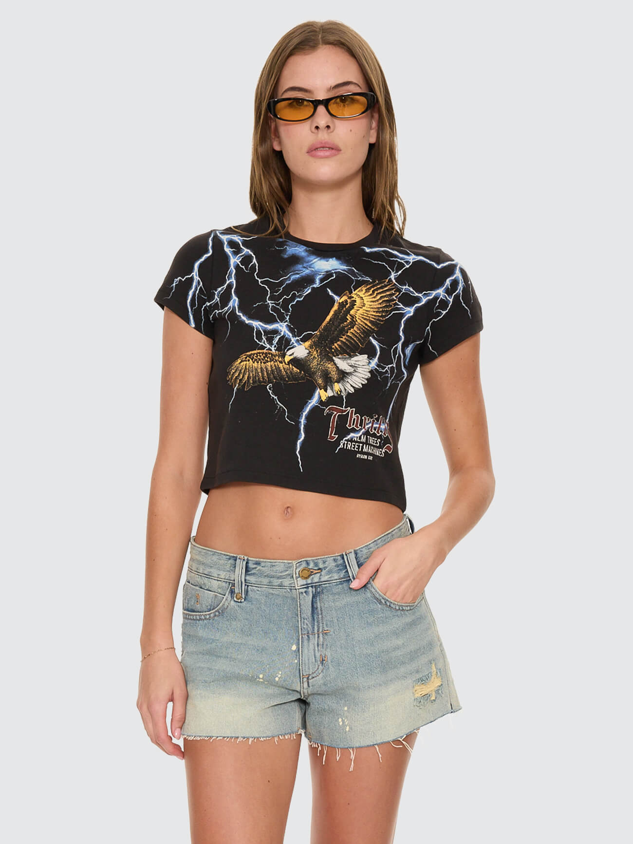 Sabotage Mini Tee - Washed Black 4