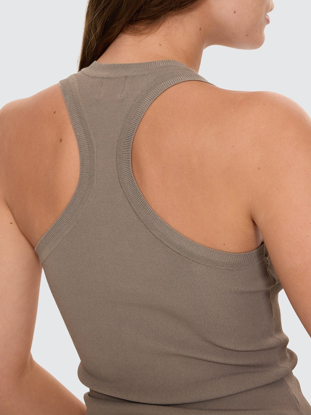 Astra V Neck Tank - Clay Smoke 4