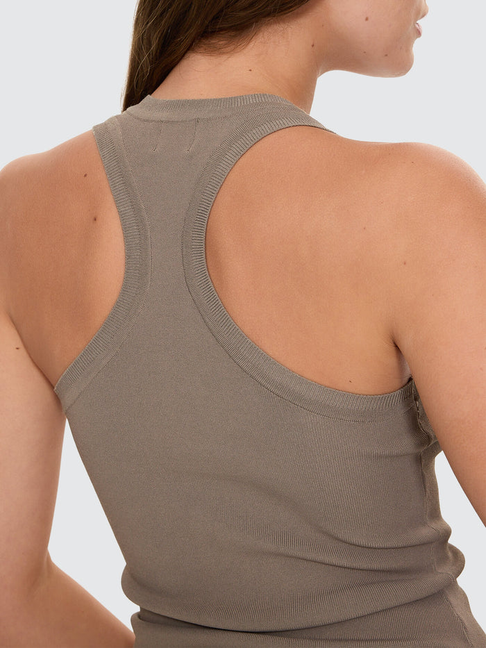 Astra V Neck Tank - Clay Smoke 4